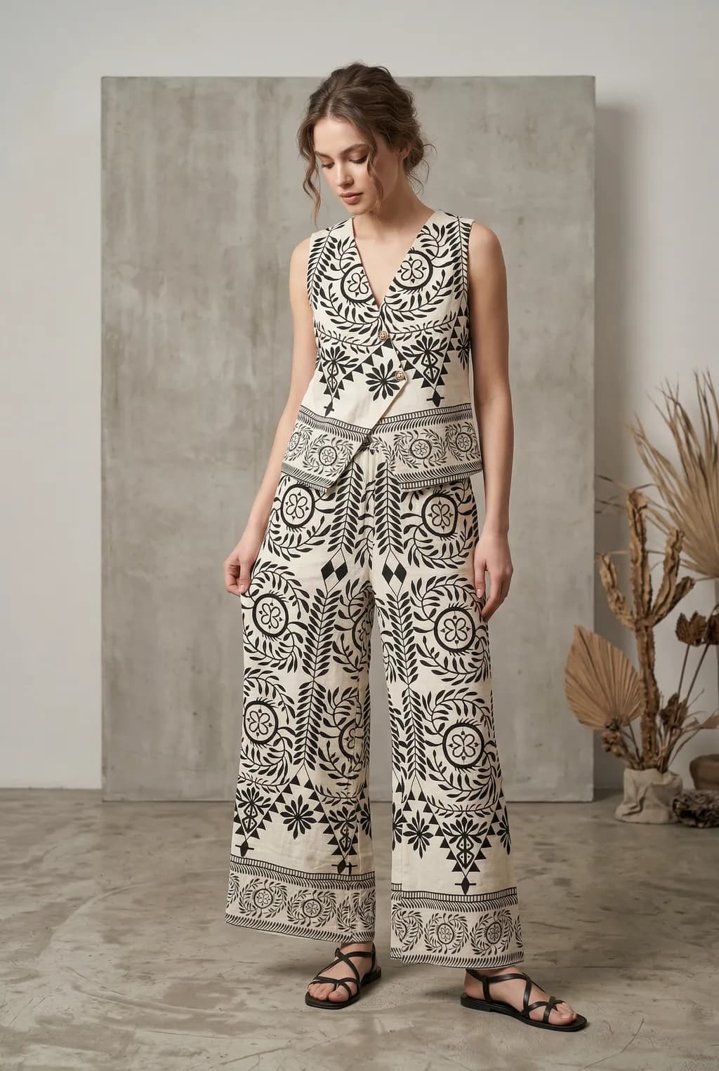 AI-generated fashion model wearing designer clothing - Modelfy studio shoot 3