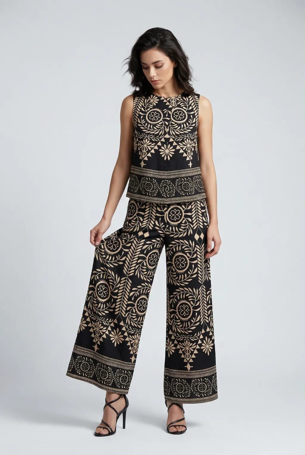 AI-generated fashion model wearing designer clothing - Modelfy studio shoot 5